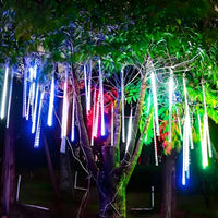 COMETSHINE – Solar Meteor Shower Tree String Lights for Festive Garden Ambiance