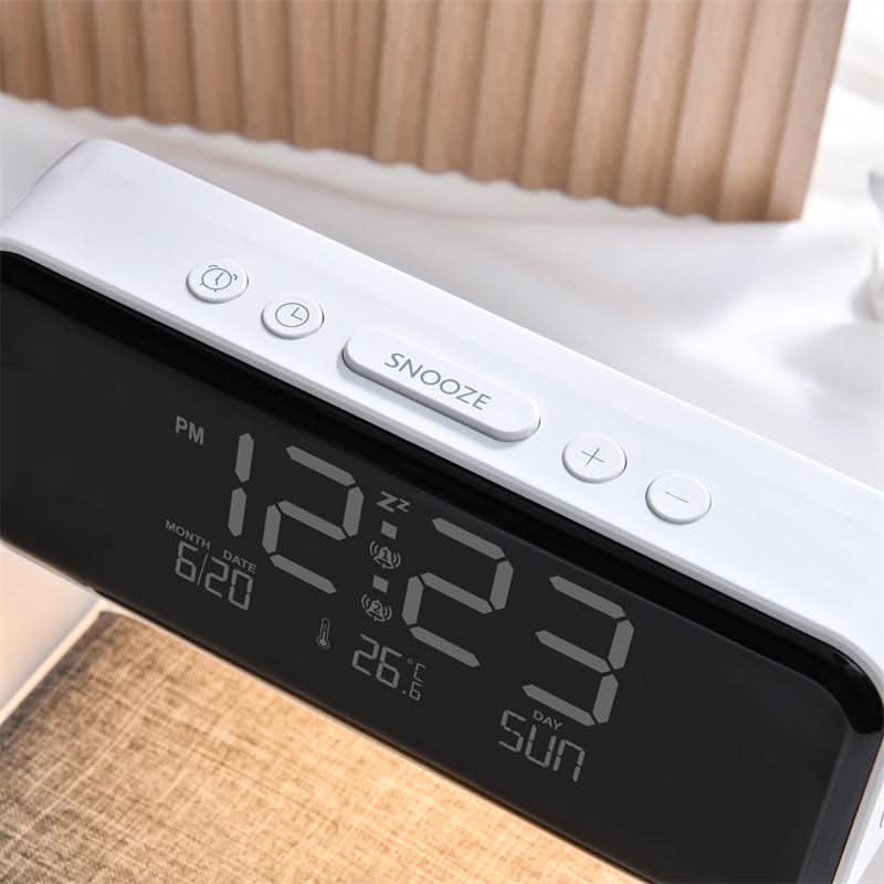 GLOWDOCK – 3-in-1 Bedside Lamp with Easy Wireless Charging