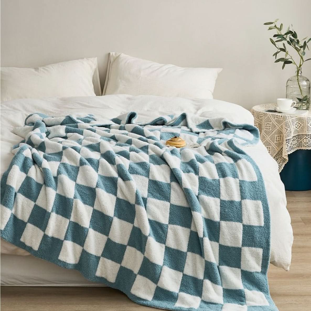 CHECKERCOZY – Coperta a scacchi per stratificare facilmente