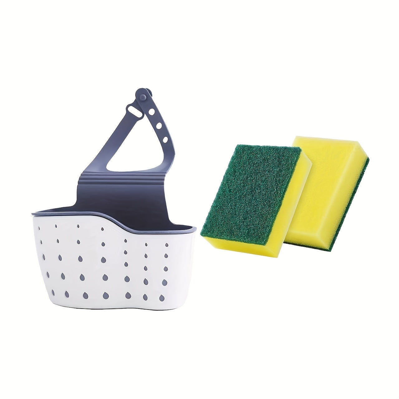 SINKORGANIX – Adjustable Sink Storage Tray with Sponges Set