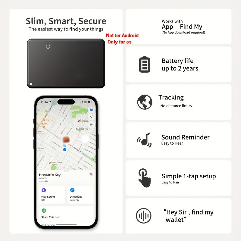 FINDCARD SLIM – Smart Wallet Tracking Card