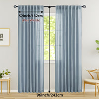 LINVIA – Flax Linen Sheer Curtains for Soft Light Filtering and Privacy Drapery