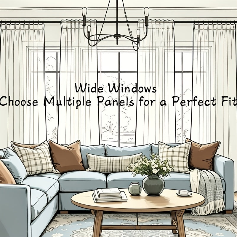 LINVIA – Flax Linen Sheer Curtains for Soft Light Filtering and Privacy Drapery