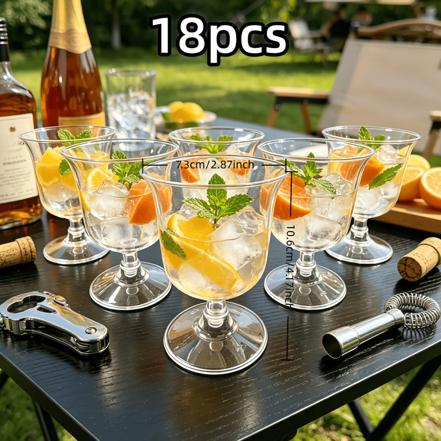 WINEORA – Outdoor Reusable Wine Glass Set for Elegant Multipurpose Beverage Serving
