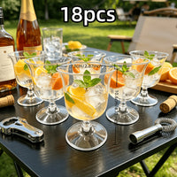 WINEORA – Outdoor Reusable Wine Glass Set for Elegant Multipurpose Beverage Serving