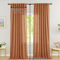 LINVIA – Flax Linen Sheer Curtains for Soft Light Filtering and Privacy Drapery