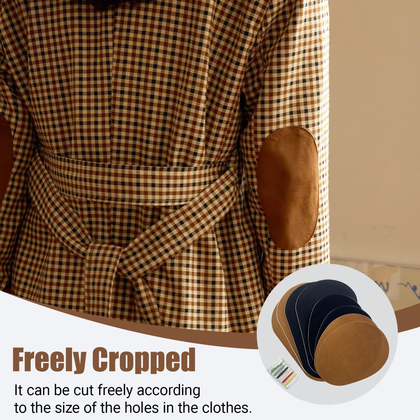 SUEDEFLOW – Oval Repair Patches for Jackets & Sweaters