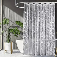 CLEARFLOW – Transparent Waterproof Shower Curtain Pebble Design