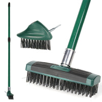 BRUSHORA – 3-in-1 Telescopic Wire Weeding Brush for Patio & Garden Cleaning