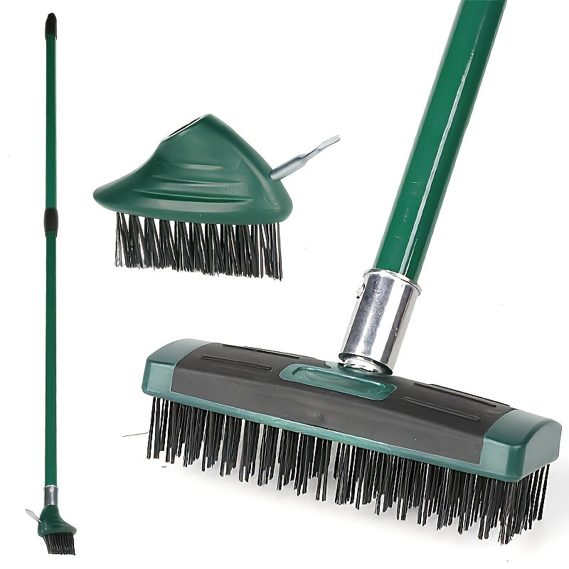 BRUSHORA – 3-in-1 Telescopic Wire Weeding Brush for Patio & Garden Cleaning