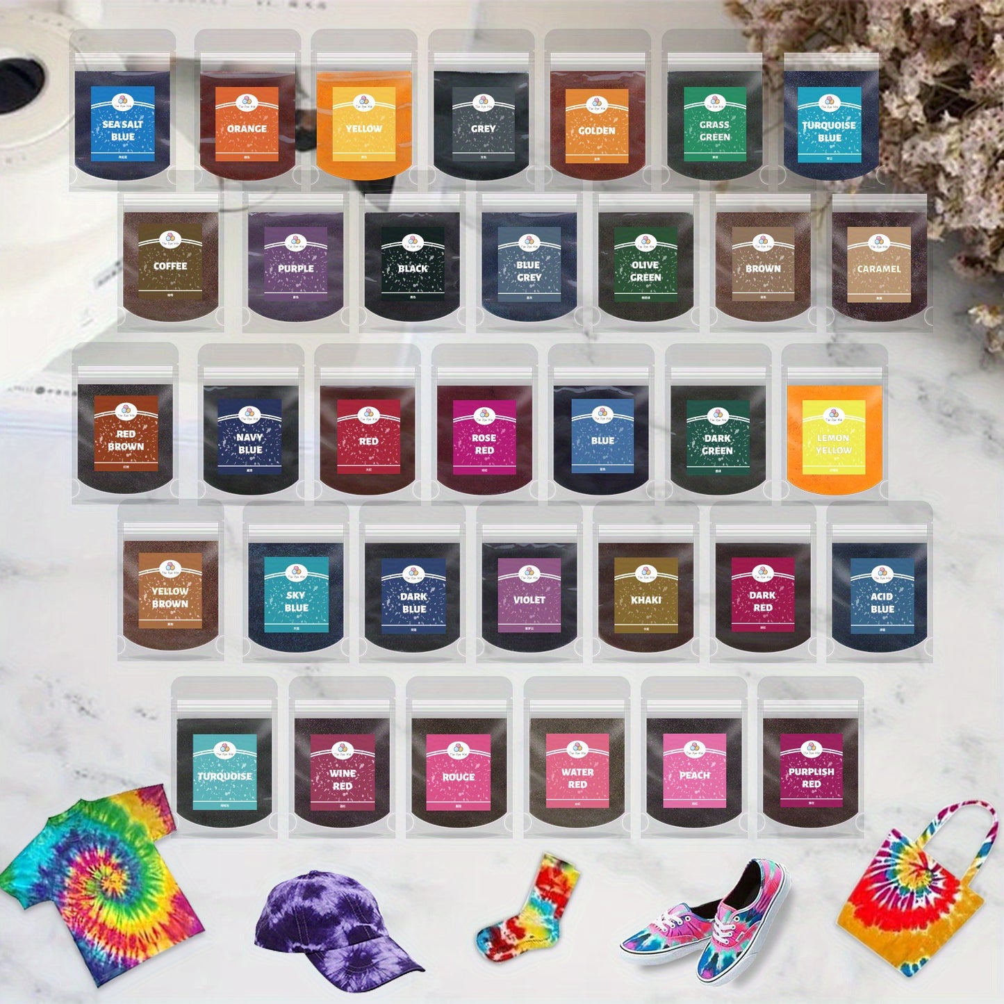 DYENEST – Multi-Color Fabric Dye Set for Clothing & Textile Renewal