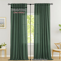 LINVIA – Flax Linen Sheer Curtains for Soft Light Filtering and Privacy Drapery