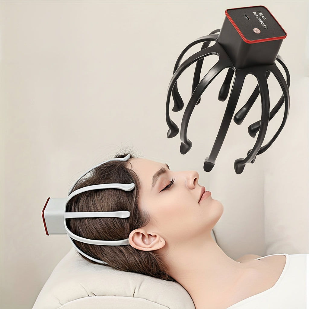 SCALPORA – Electric Octopus Claw Scalp Massager for Relaxing Head and Body Vibration Massage