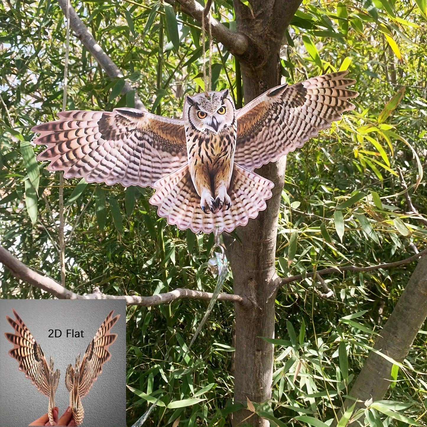 NATURELIVA – Decorative Owl Bird Deterrent for Outdoor Spaces