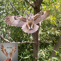 NATURELIVA – Decorative Owl Bird Deterrent for Outdoor Spaces