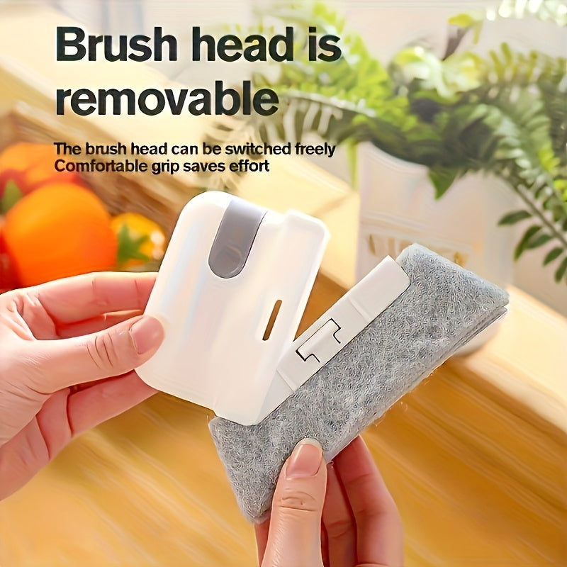 CREVICLEAN – Handheld Multi-Surface Cleaning Brush with Grooves & Crevice Tool