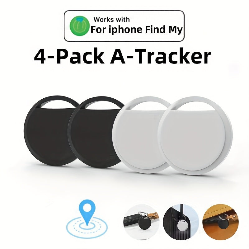 RSH TRACK4 – 4-Pack Smart Item Finder for Keys, Wallets & Luggage