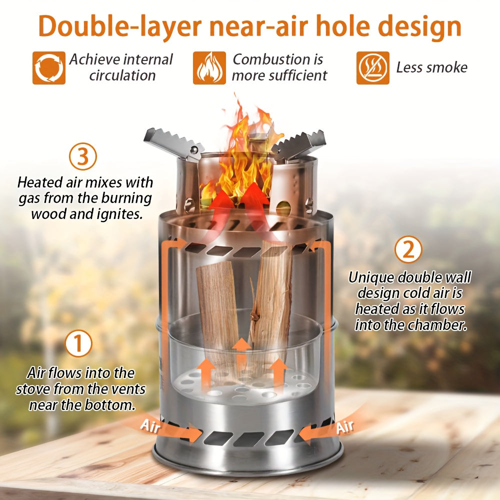 BLAZENEST – Portable Wood Burning Camping Stove