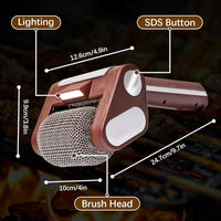 GRATECHARGE – Electric BBQ Brush with Stainless Cleaning Roller