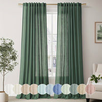 LINVIA – Flax Linen Sheer Curtains for Soft Light Filtering and Privacy Drapery