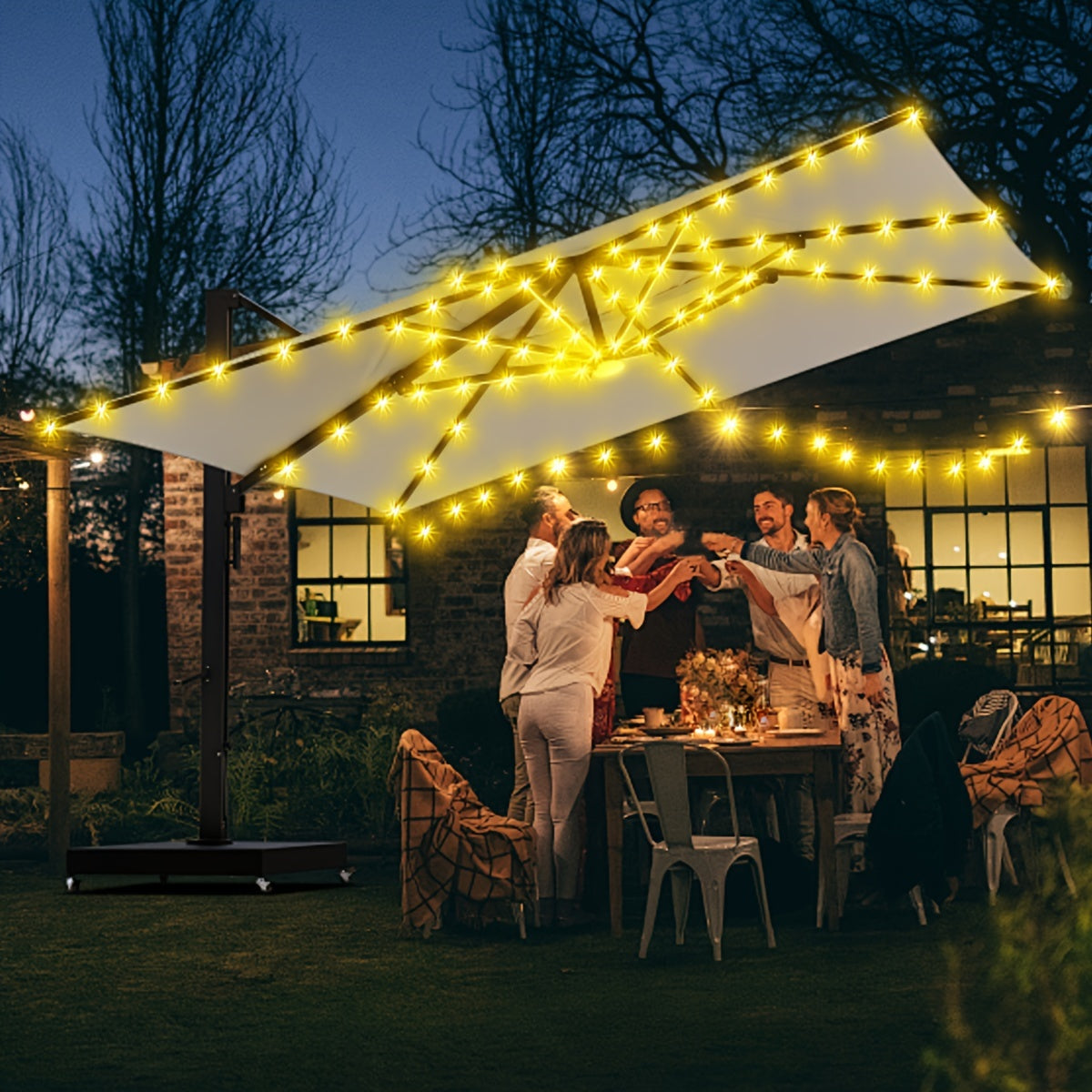 LUMIBRITE – Cordless Patio Umbrella Light with Remote Control