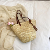 SUNHAVEN – Woven Straw Beach Tote Bag