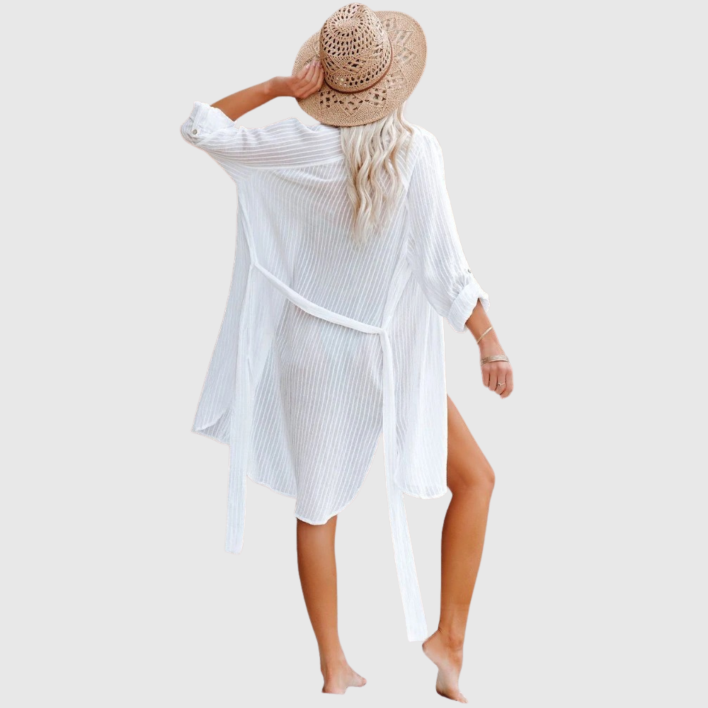 SEABLOOM – Elegant Beach Shirt Cover Up