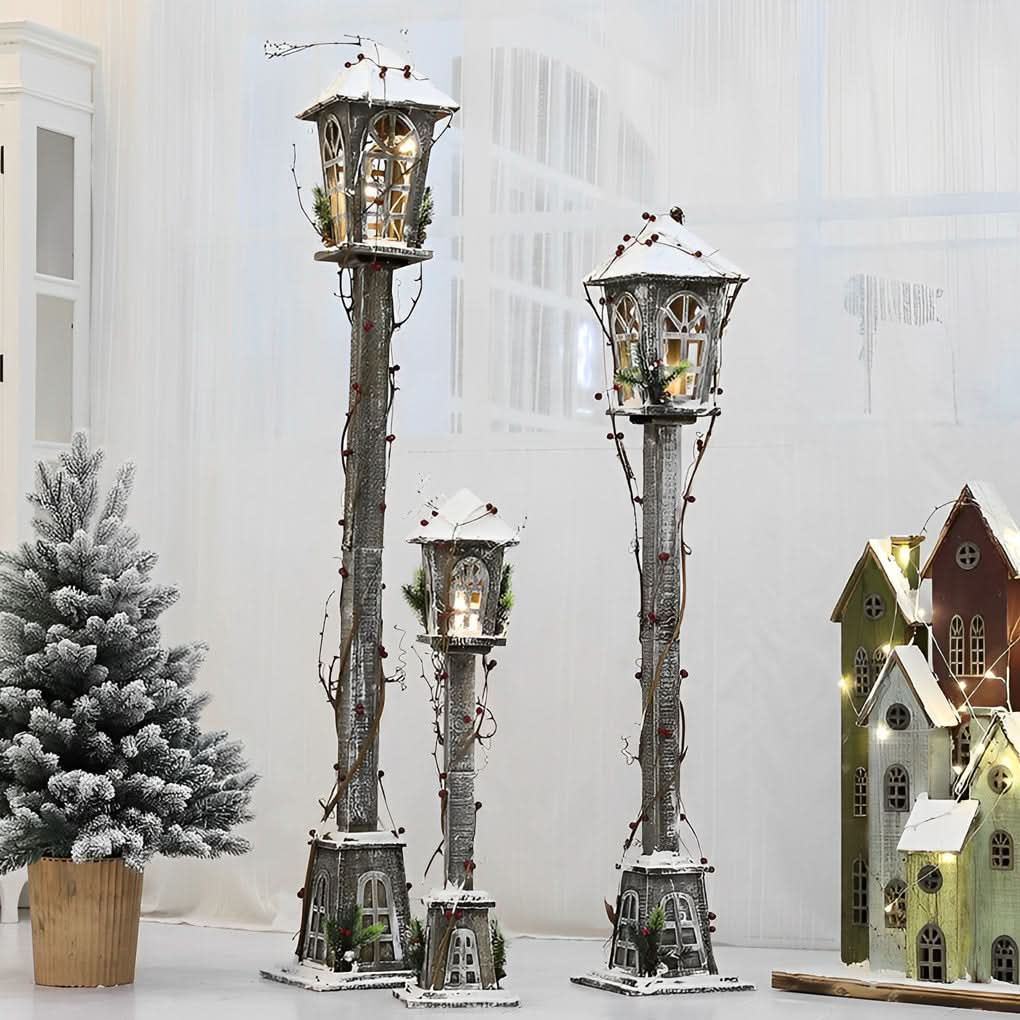 WINTERCOTTAGE – Nordic Street Lamp for Charming Holiday Glow