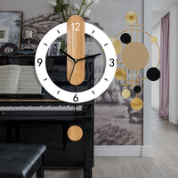 NORDORA Scandinavian Swing Wooden Wall Clock