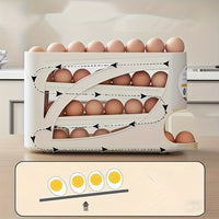 EGGROLLA – 4 Tier Rolling Egg Storage Organizer