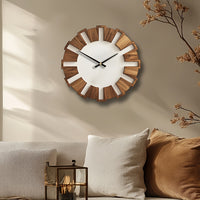 Oakvale Vintage Silent Wooden Wall Clock
