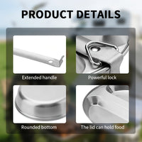 MEALTREK – Stainless Steel Camping Lunch Box