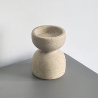TRAVERTINE LUX – Natural Marble Candle Holders Set