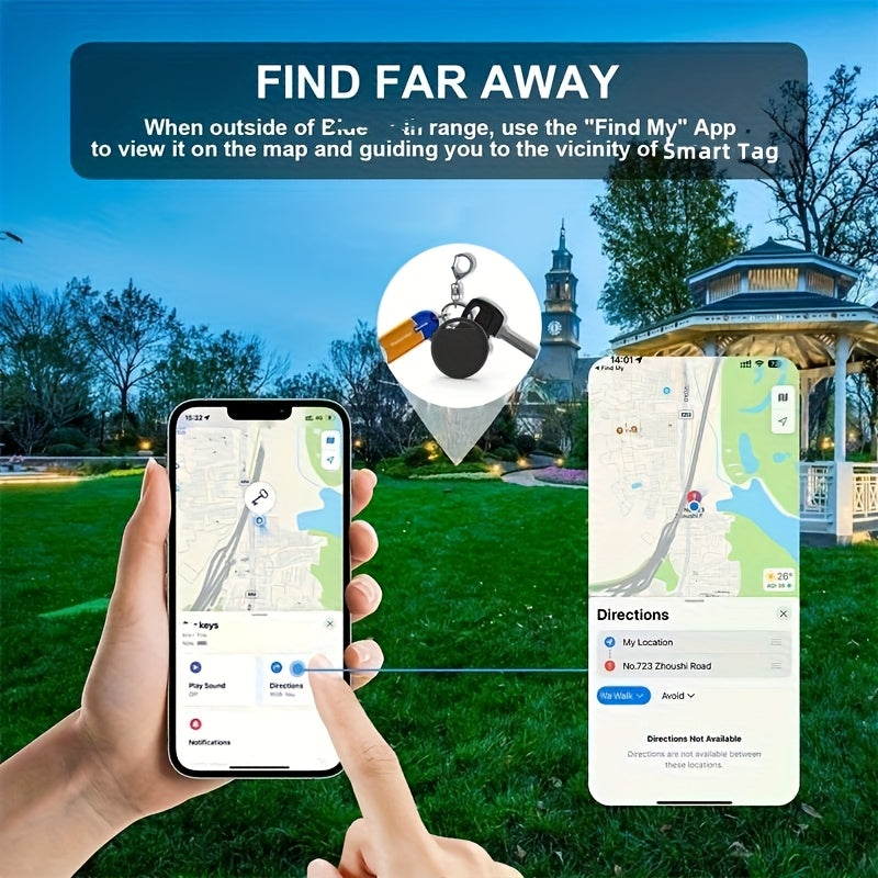 RSH TRACK4 – 4-Pack Smart Item Finder for Keys, Wallets & Luggage