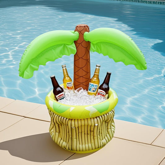 ISLECHILL – Inflatable Coconut Tree Beer Cooler for Tropical Parties and Beverage Cooling