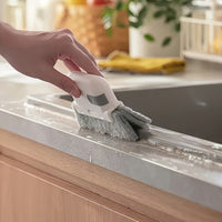 CREVICLEAN – Handheld Multi-Surface Cleaning Brush with Grooves & Crevice Tool