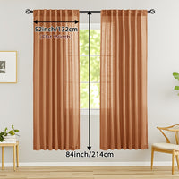 LINVIA – Flax Linen Sheer Curtains for Soft Light Filtering and Privacy Drapery