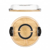 BAMBOX – Bamboo Divided Snack Tray with Lid for Organized Serving and Portable Food Storage