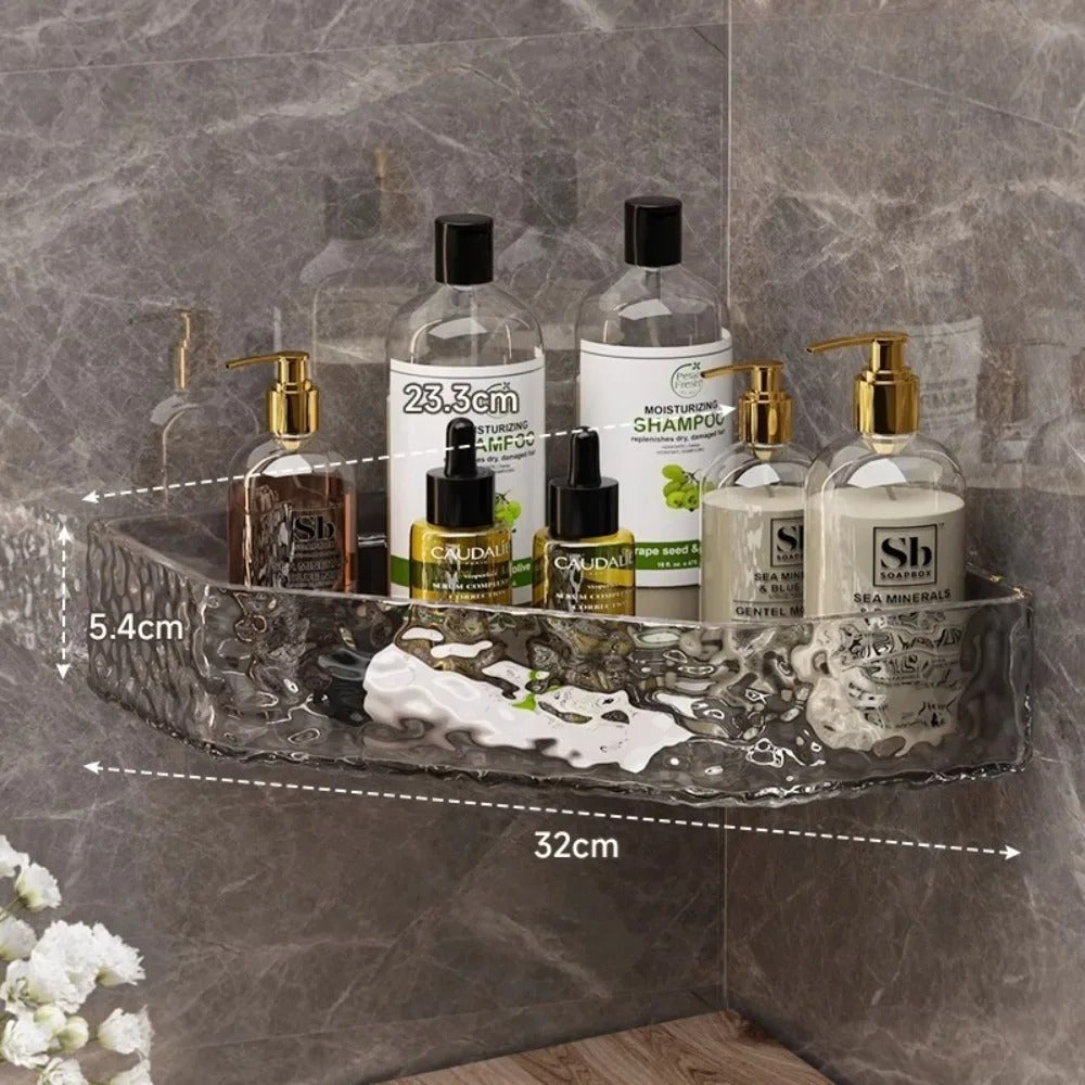 GLACIERA – Corner Glacier Design Bathroom Shelf Organizer