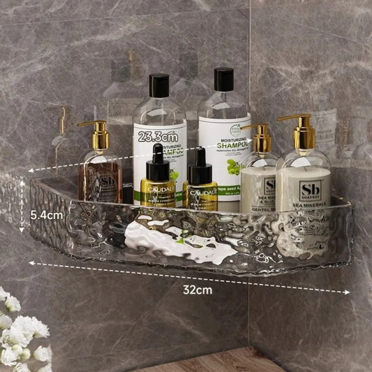 GLACIERA – Corner Glacier Design Bathroom Shelf Organizer