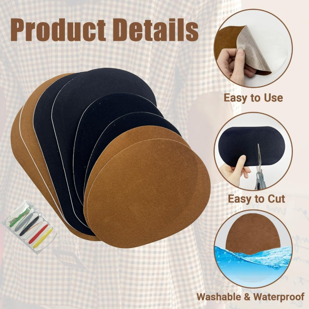 SUEDEFLOW – Oval Repair Patches for Jackets & Sweaters