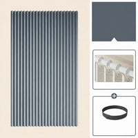 CURVASHIELD – Foldable Magnetic Accordion Shower Curtain Waterproof Design