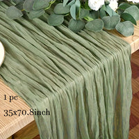 BOHOCRISP – Crinkled Cheese Tablecloth for Elegant Boho and Holiday Table Styling
