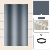 CURVASHIELD – Foldable Magnetic Accordion Shower Curtain Waterproof Design