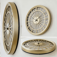 VELORA – Silent Iron Art 3D Wall Clock With Round Analog Design