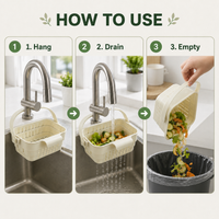 COLLADOCK – Retractable Hanging Colander for Tidy Sink-Side Organization