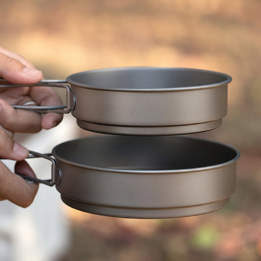 HIKENEST – Rustproof Stainless Steel Cookware for Hiking & Picnics