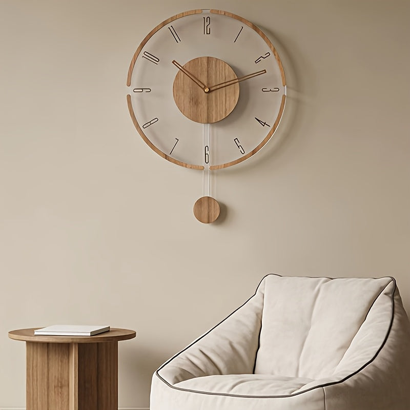 Clearwood Modern Swing Silent Wall Clock