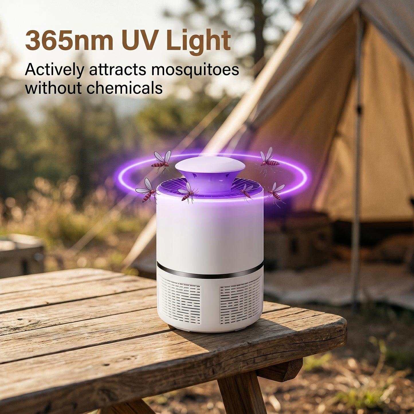 BLUEFLOW – USB Mosquito Killer Lamp with Blue Flame Effect