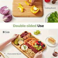 BAMLID – Cheese Board with Acrylic Lid for Portable Serving and Food Protection